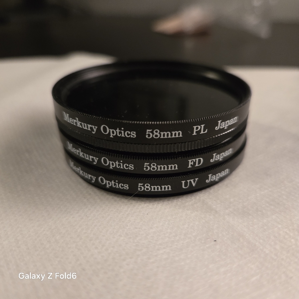 Merkury Optics 3-Piece 58mm High Resolution Filter Set